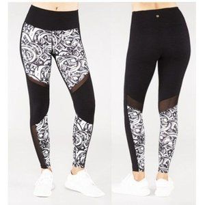 MANDUKA Mesh Insert Doodle Leggings - M